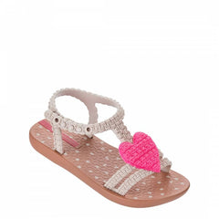 Baby Heart Pink/Tan My First Ipanema Sandals