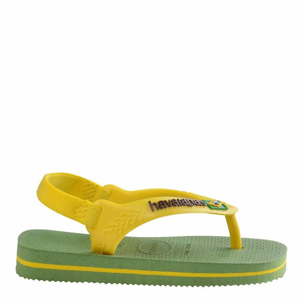 Baby Green Bamboo Brazil Logo II Flip Flops
