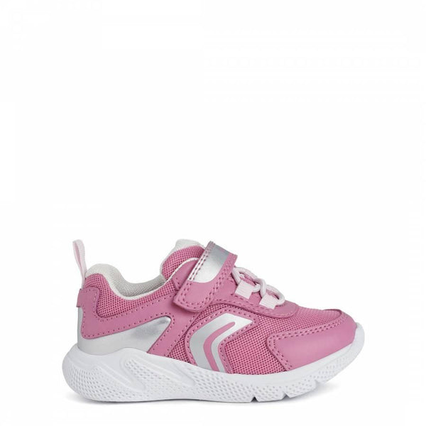 Baby Girl's Fuchsia and Silver Sneakers