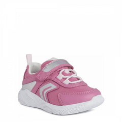 Baby Girl's Fuchsia and Silver Sneakers