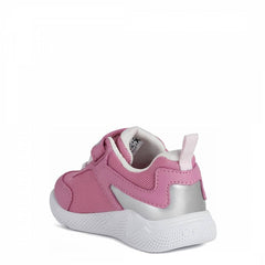 Baby Girl's Fuchsia and Silver Sneakers