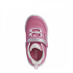 Baby Girl's Fuchsia and Silver Sneakers