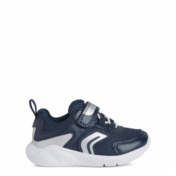 Baby Boy's Navy and Silver Sneakers