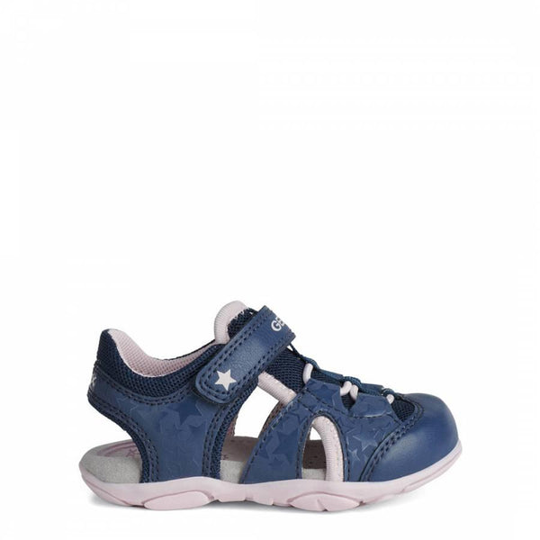 Baby Girl's Navy and Pink Agasim Sandals