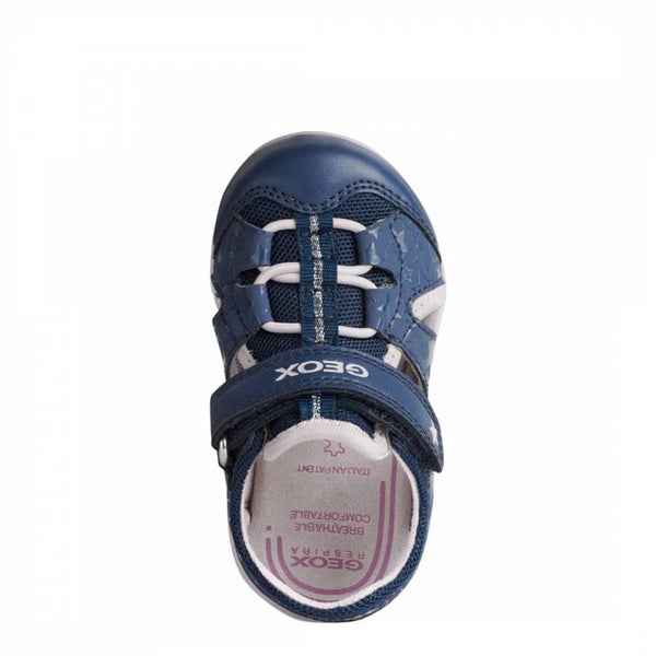 Baby Girl's Navy and Pink Agasim Sandals