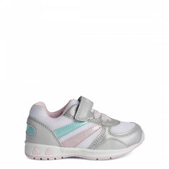 Baby Girl's White and Silver Pavlis Sneakers
