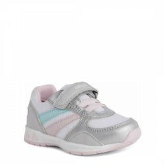 Baby Girl's White and Silver Pavlis Sneakers