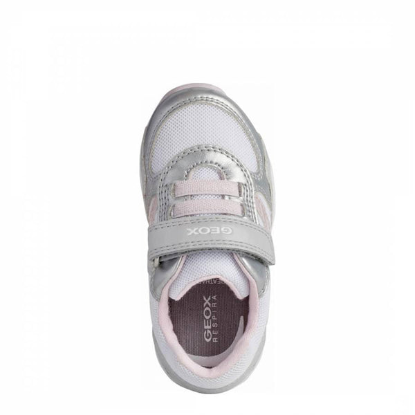 Baby Girl's White and Silver Pavlis Sneakers