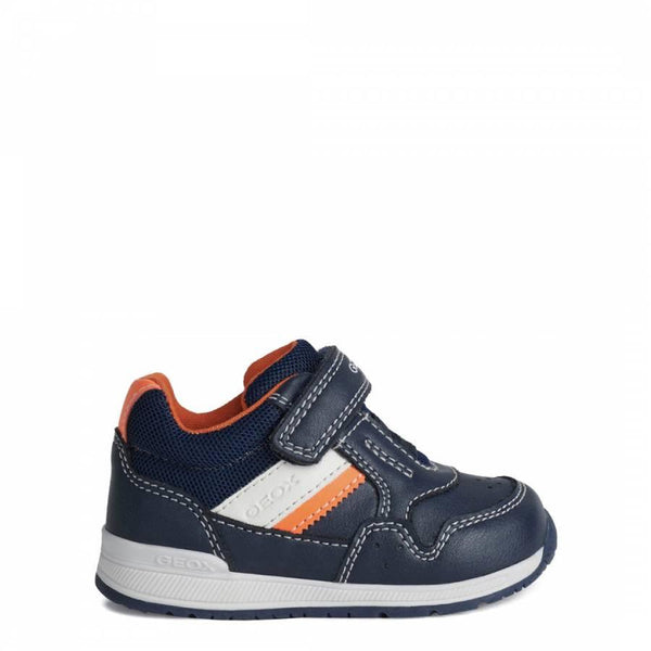 Baby Boy's Navy and Orange Rishon Sneakers