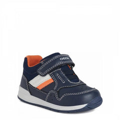 Baby Boy's Navy and Orange Rishon Sneakers