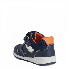Baby Boy's Navy and Orange Rishon Sneakers