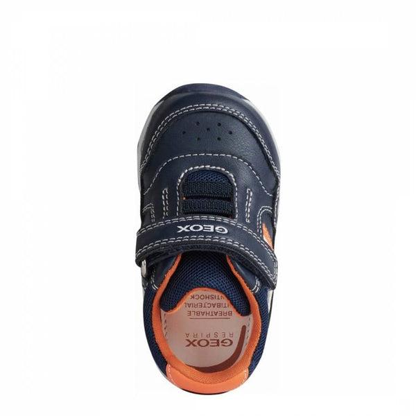 Baby Boy's Navy and Orange Rishon Sneakers