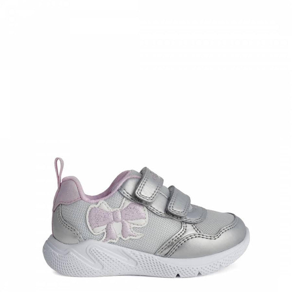 Baby Girl's Silver and Pink Sprintye Sneakers