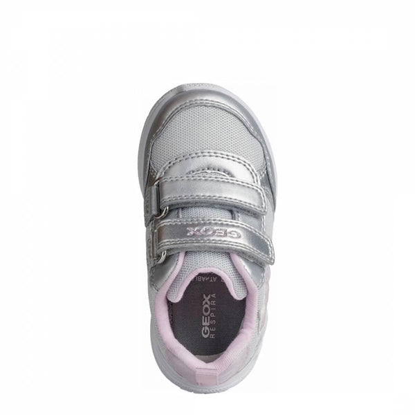 Baby Girl's Silver and Pink Sprintye Sneakers
