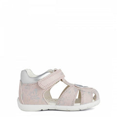 Baby Light Rose and Silver Primi Passi Sandal