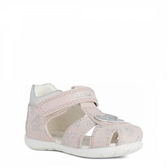 Baby Light Rose and Silver Primi Passi Sandal