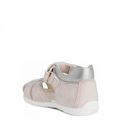 Baby Light Rose and Silver Primi Passi Sandal