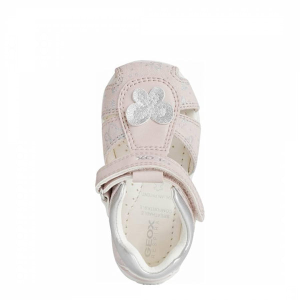 Baby Light Rose and Silver Primi Passi Sandal
