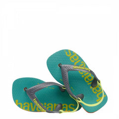 Baby Green and Orange Logomani Flipflops