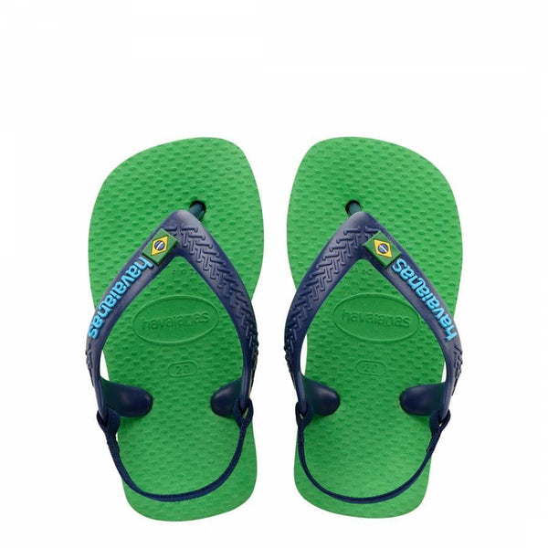 Baby Leaf Green Brazil Logo Flip Flops