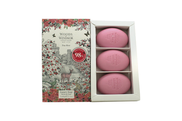 Woods Of Windsor True Rose Soap 60g - 3 Pieces