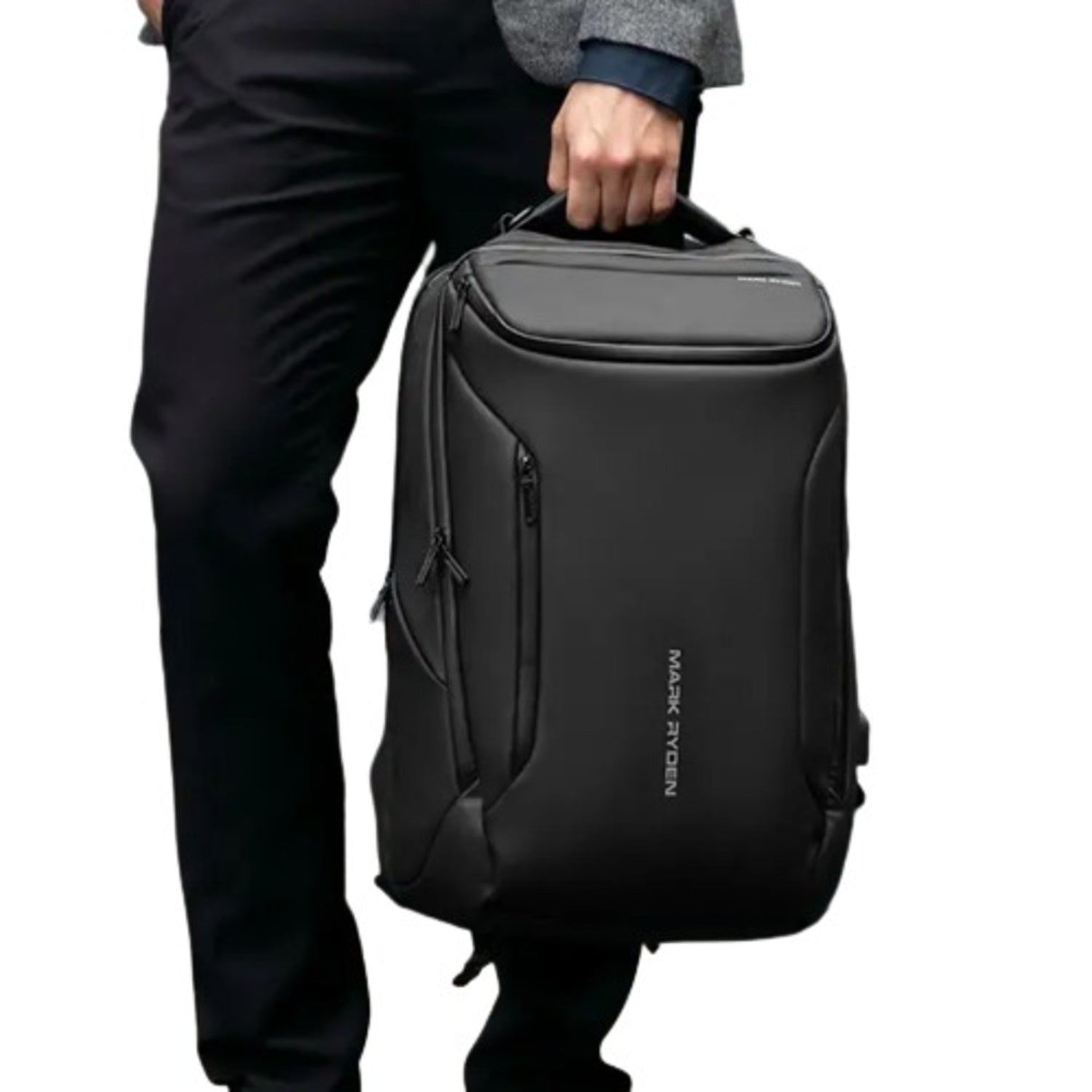 ***Angelify*** New Professional Business Travel Anti-Theft Waterprof Pouch USB Interface Designer Men Multifunctional Laptop Backpack - 17.3 inches