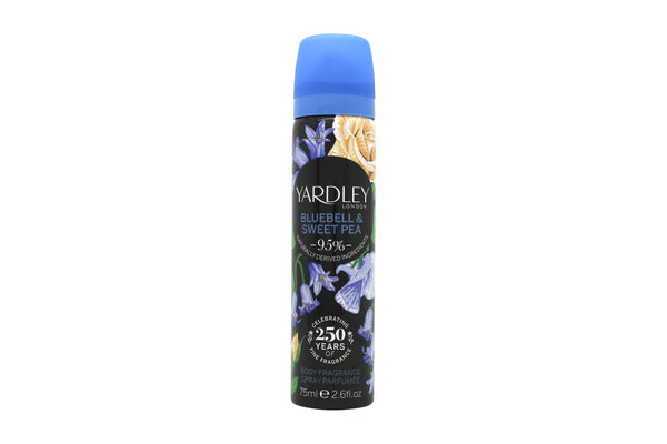 Yardley English Bluebell & Sweet Pea 75ml Body Spray - Angelify Beauty