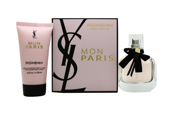 Yves Saint Laurent Mon Paris Gift Set 50ml EDP + 50ml Body Lotion - Angelify Beauty