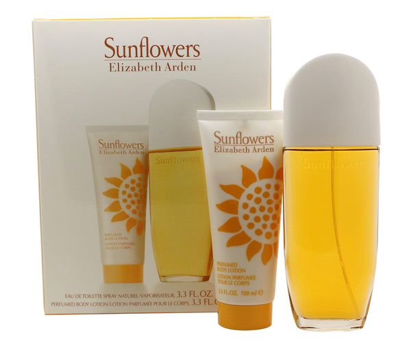 Elizabeth Arden Sunflowers Gift Set 100ml EDT + 100ml Body Lotion - Angelify Beauty