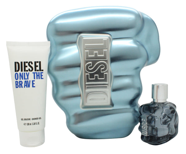 Diesel Only The Brave Gift Set 50ml EDT + 100ml Shower Gel - Angelify Beauty