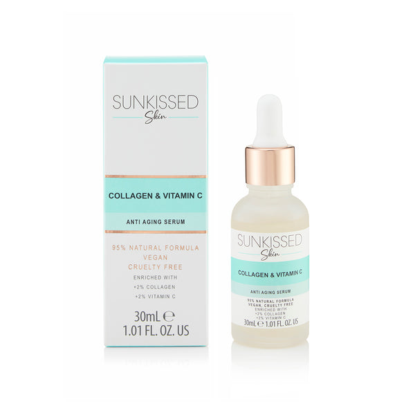 Sunkissed Skin Anti Aging Collagen + Vitamin C Face Serum 30ml - Angelify Beauty