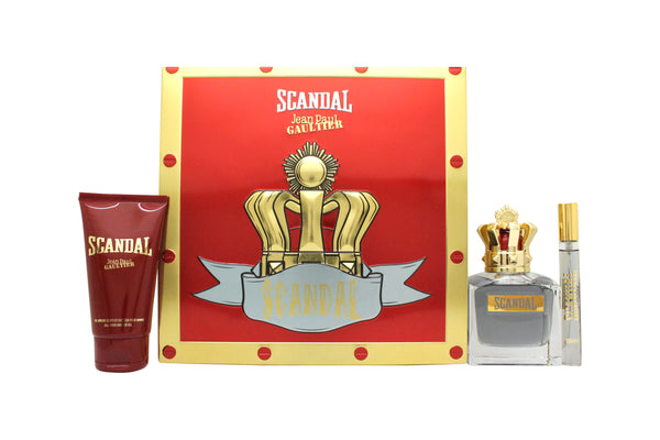 Jean Paul Gaultier Scandal Pour Homme Gift Set 100ml EDT + 10ml EDT + 75ml Shower Gel + 10ml EDT