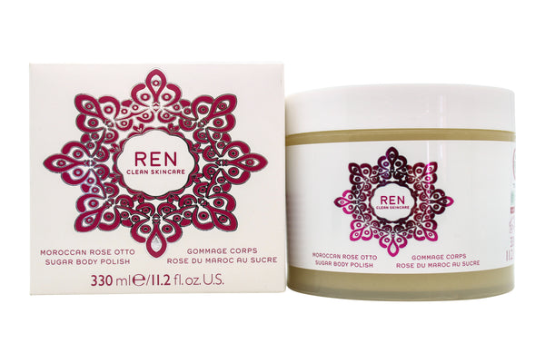 Ren Moroccan Rose Otto Sugar Body Polish 330ml - Angelify Beauty