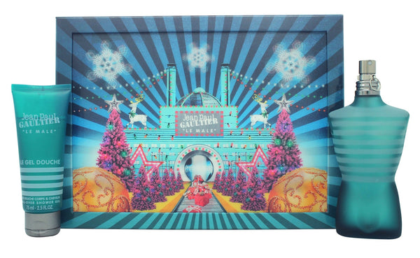 Jean Paul Gaultier Le Male Gift Set 125ml EDT + 75ml All Over Shower Gel (Christmas Edition) - Angelify Beauty