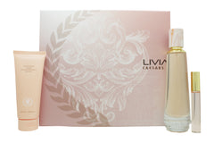Caesars Livia Gift Set 100ml EDP + 100ml Body Lotion + 9ml Roll-On Perfume
