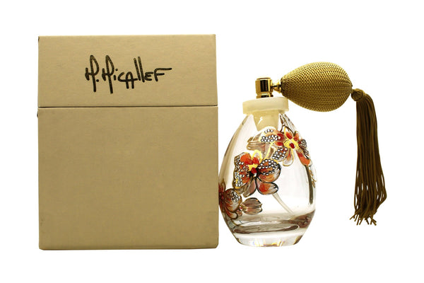 M. Micallef Crystal Hand Painted Swarovski Stone Fragrance Bottle 75ml Spray - Empty - Angelify Beauty